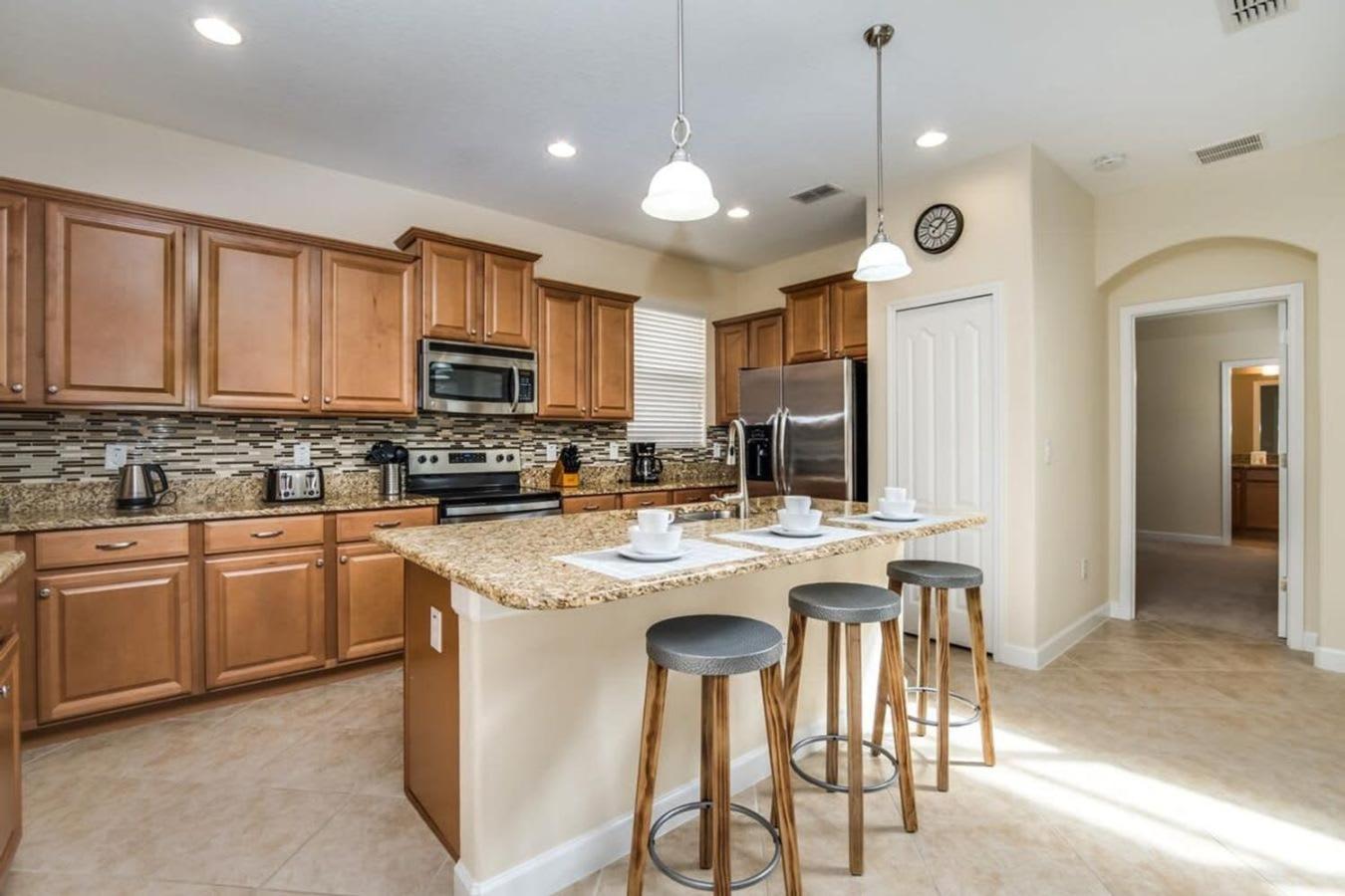 Near Disney - 5Br Home- Games Pool Hot Tub & Bbq キシミー エクステリア 写真