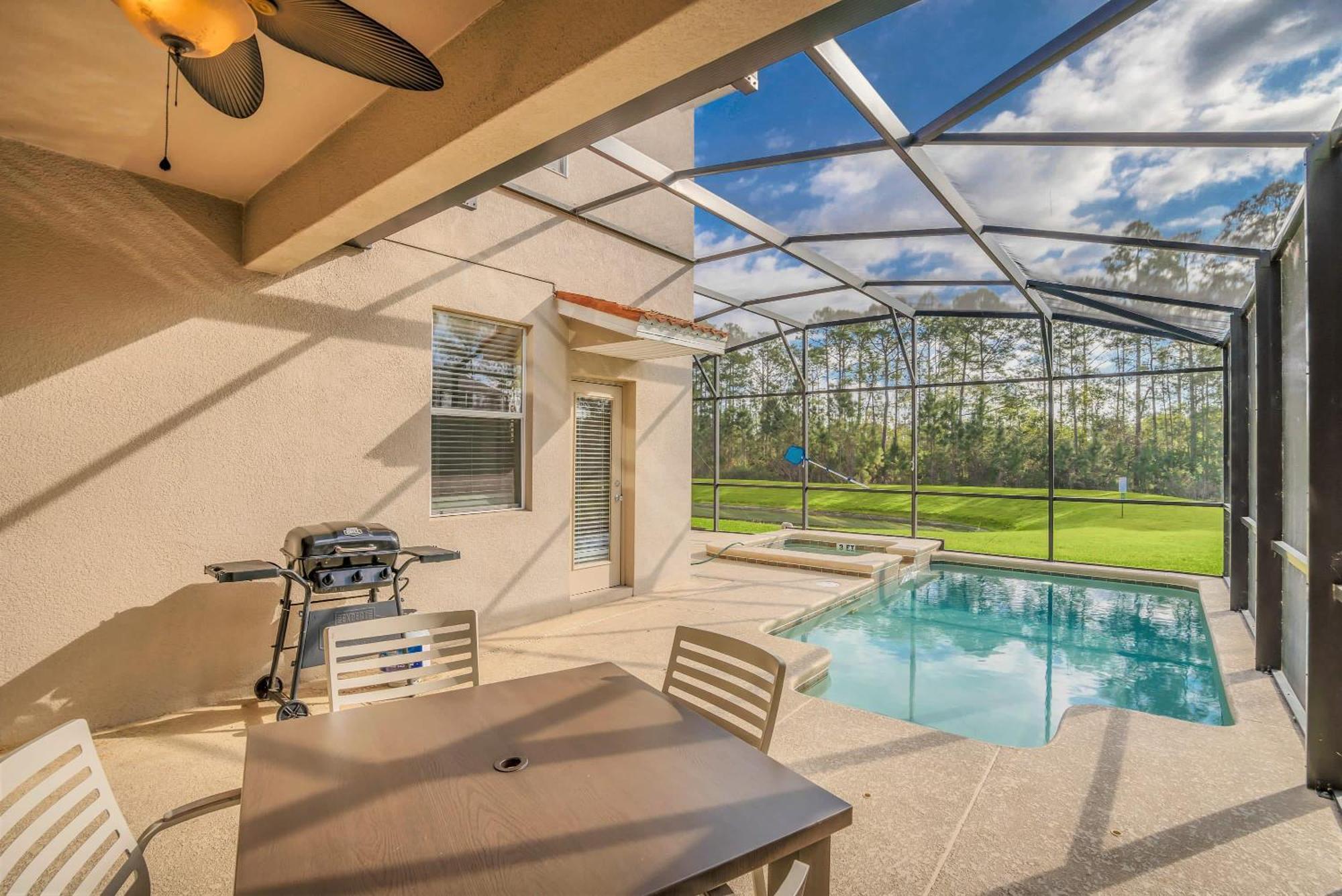 Near Disney - 5Br Home- Games Pool Hot Tub & Bbq キシミー エクステリア 写真